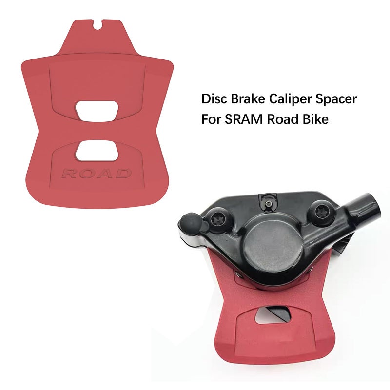 TAKEWELL 4pcs Disc Brake Pad Spacer Hydraulic Disc Brake Pad Spreader Insert for SRAM Road MTB Brake Pads (Red- Road) - Image 2